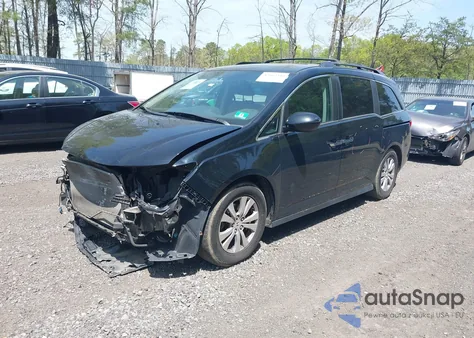 2016 Honda Odyssey Ex-L из США, поврежденный, VIN 5FNRL5H64GB103647